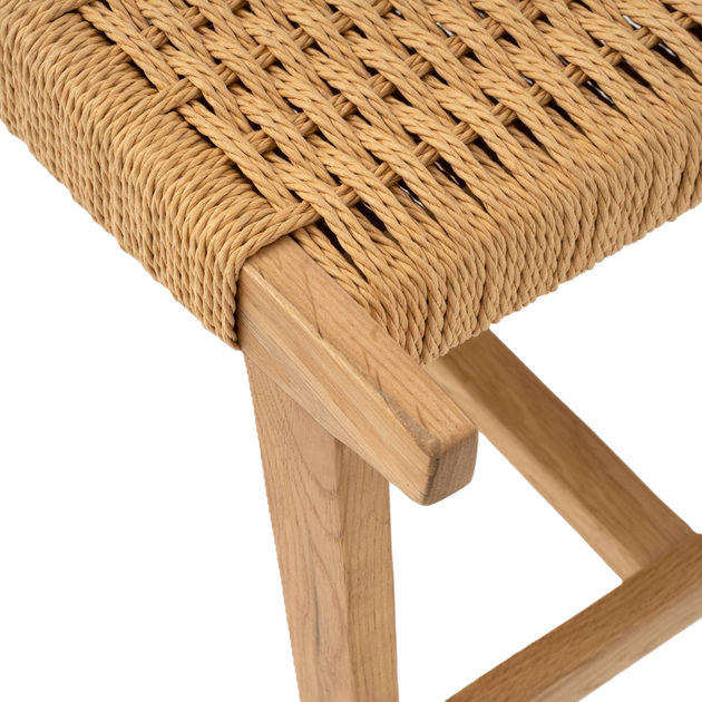 Табурет HOMLA NOVUM Натуральний 52 x 34 x 42 см (5906496739545) - зображення 6