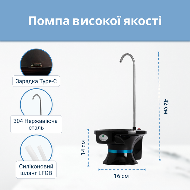 Электрическая помпа для воды ViO E3 черная - изображение 8