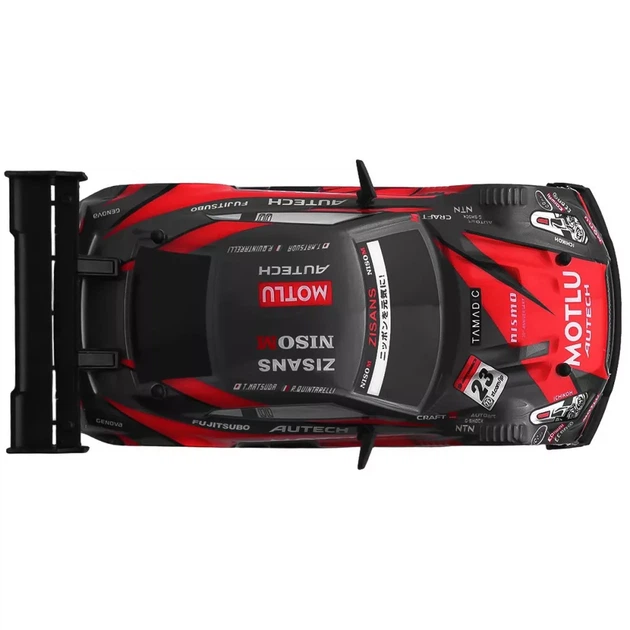 Машинка для дрифта на радиоуправлении Nissan GT-R (R35) - черный с красным - Фото 5 Машинка для дрифта на радиоуправлении Nissan GT-R (R35) - черный с красным - изображение 5