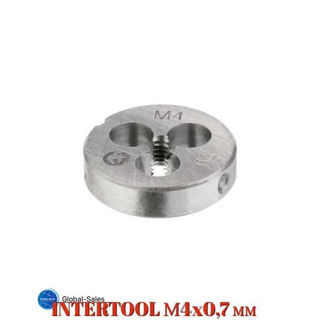 Плашка Intertool M5 х 0.8 (SD-8214) - Фото 1 Плашка Intertool M5 х 0.8 (SD-8214) - изображение 1