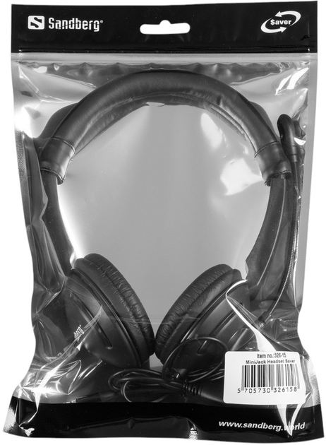 Навушники Sandberg MiniJack Headset Saver Black (5705730326158) - зображення 5