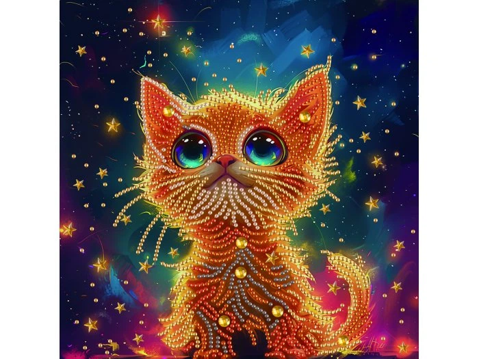 Алмазная мозаика Синеглазый котенок, Brushme (25х25 см), BH009 - Фото 1 Алмазная мозаика Синеглазый котенок, Brushme (25х25 см), BH009 - изображение 1