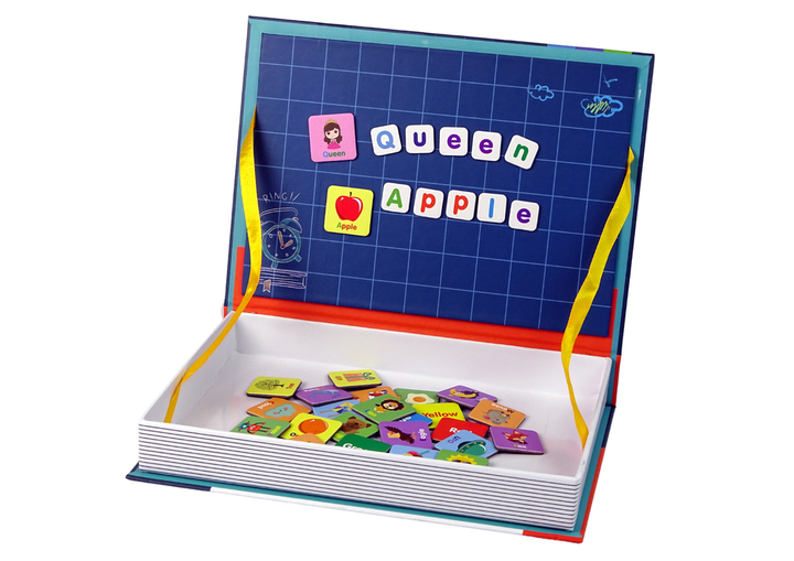 Магнітна головоломка у формі книжки LEAN Toys Англійський алфавіт, літери і зображення (5905214975364) - зображення 2