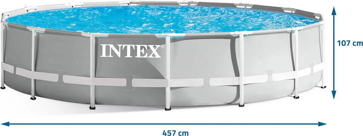 Каркасний басейн Intex 457 x 107 см 12 в 1 26724 (6941057414379) - зображення 7