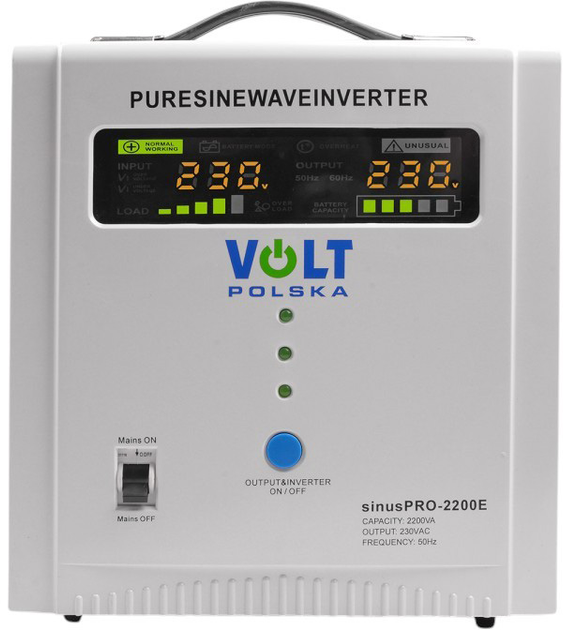 UPS Volt Polska SINUS PRO 2200 E 12/230V 1600/2200 (3SP092212E) - obraz 2