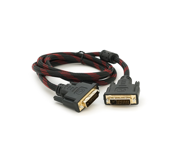 Кабель Merlion DVI - DVI 24pin 1.5 м Black/Red (YT-DVI(M)/(M)NY/RD-1.5m) - Фото 1 Кабель Merlion DVI - DVI 24pin 1.5 м Black/Red (YT-DVI(M)/(M)NY/RD-1.5m) - зображення 1