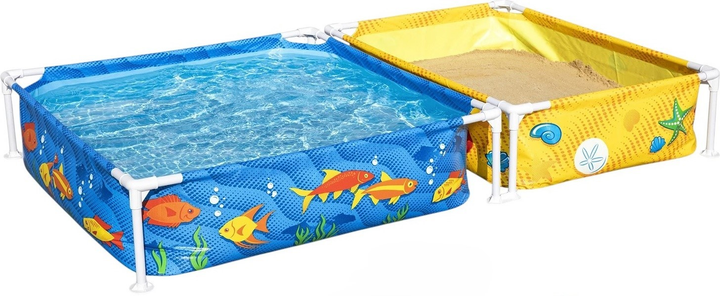 Basen stelażowy dla dzieci Bestway z piaskownicą 213 x 112 x 30.5 cm 561CF (6941607332580) - obraz 1