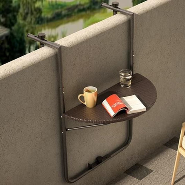 Столик для балкону ModernHome by Multistore (BY-60 BROWN) - зображення 2