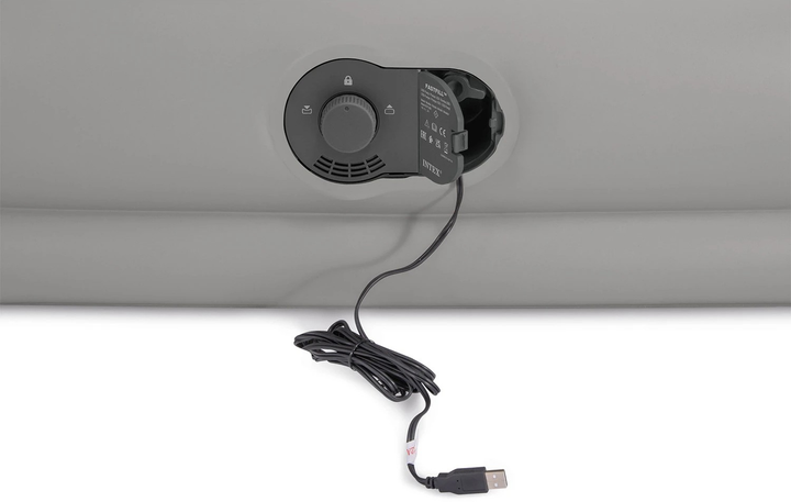 Materac dmuchany Intex 203 x 152 x 30 cm z wbudowaną pompką elektryczną 64114 (6941057421988) - obraz 8