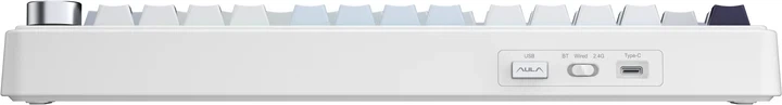 Клавиатура беспроводная AULA F75 Gasket Reaper switch Hot-Swap PBT 2.4G Wireless/BT/USB White (6948391209241) - изображение 5