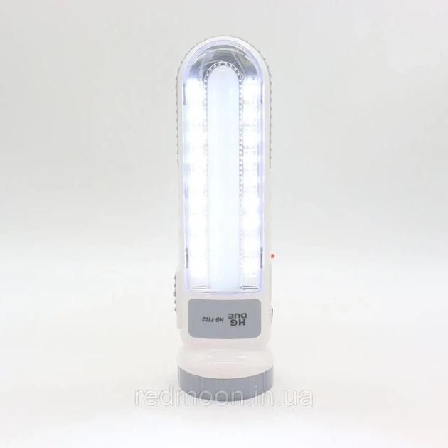 Аккумуляторный переносной Фонарь-Лампа аварийный светильник LED HG-7102 - изображение 6