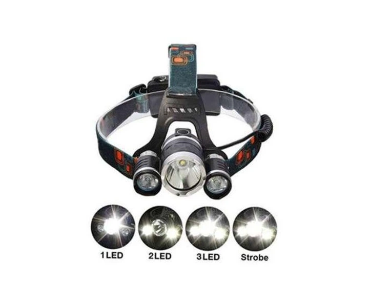 Налобный фонарь Bailong Police RJ-3000-T6 Универсальный налобный фонарик 3 LED - изображение 4