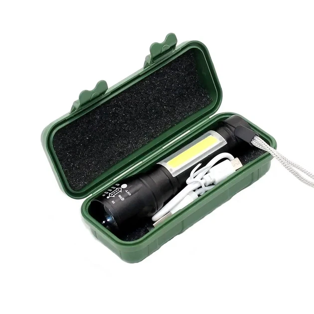 Ручной светодиодный фонарь BL-911 карманный аккумуляторный с зарядкой USB - изображение 7
