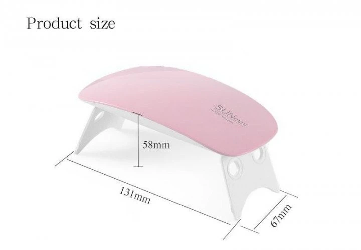 LED+UV Lamp SUN Mini 6W LED лампа для полімеризації гель-лаку - зображення 2