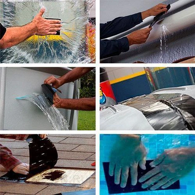 Клейкая лента, крепкая на разрыв Flex Tape 10 х 150 см - изображение 6
