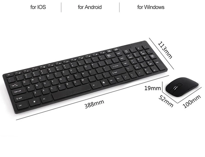 Клавіатура Keyboard Мишка wireless K-06 - Фото 3 Клавіатура Keyboard Мишка wireless K-06 - зображення 3