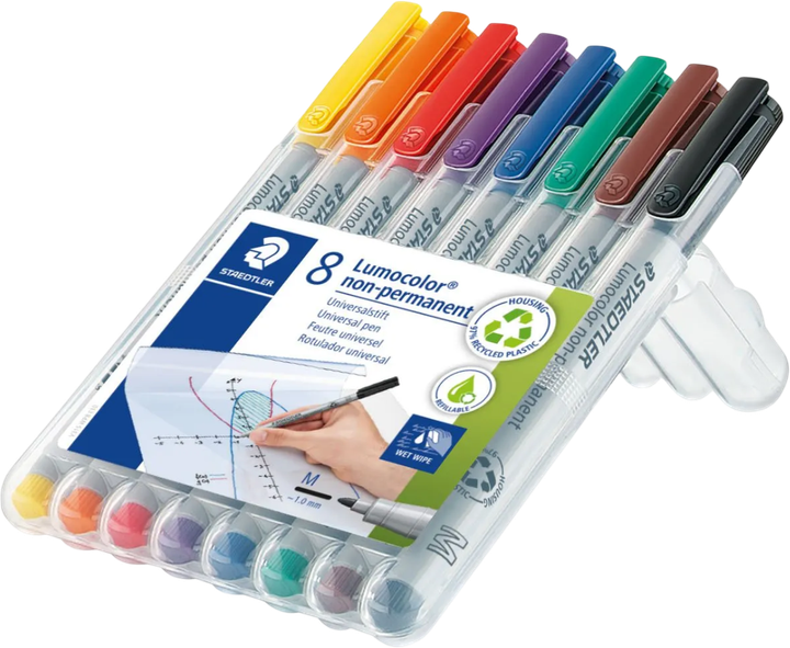 Набір маркерів Staedtler Lumocolour 1 мм 8 шт (4007817309339) - зображення 2