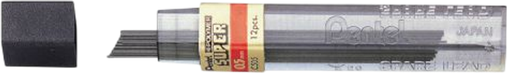 Zestaw grafitów do ołówka Pentel 0.5 mm 12 szt (ZES4902506042316) - obraz 1