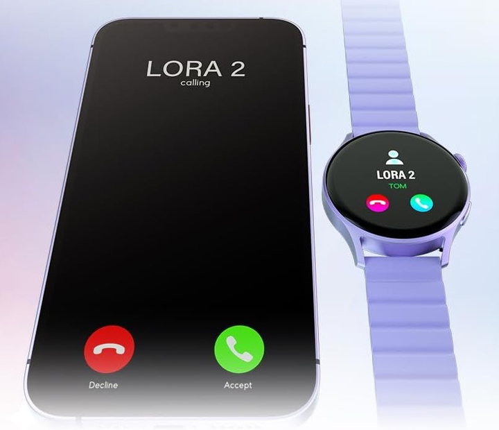 Smartwatch Kieslect Lady Calling Watch Lora 2 Purple (YFT2050EU) - obraz 6