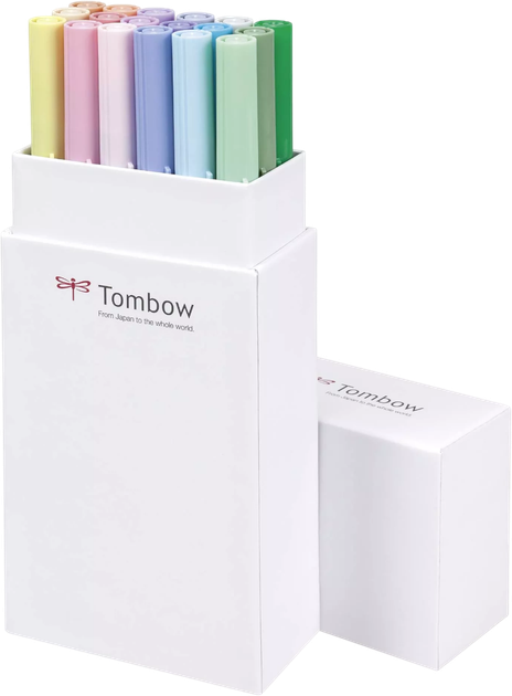 Набір акварельних маркерів Tombow двосторонніх 18 шт (4003198104280) - зображення 1