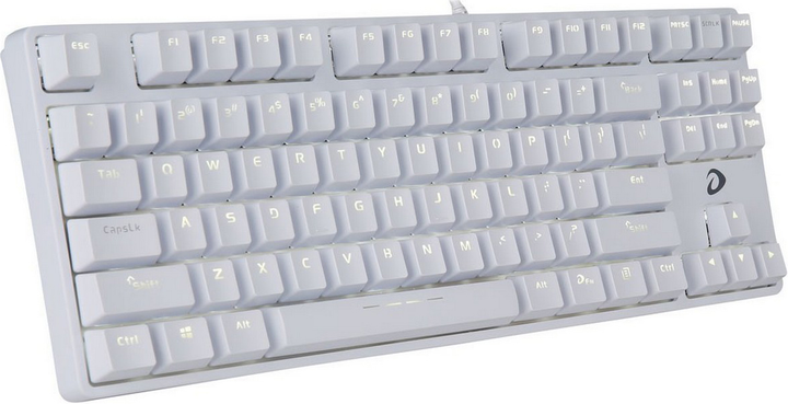 Klawiatura przewodowa Dareu EK87 Red Switch USB White (6950589903299) - obraz 3