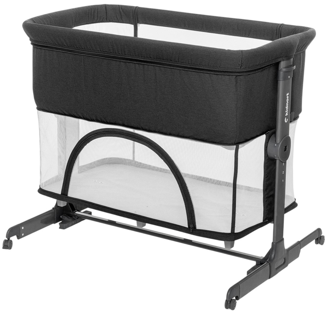 Дорожнє ліжечко Kidnort Snäckskal чорне (DD-100337) (5902983625612) - зображення 1