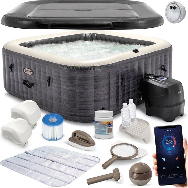 Jacuzzi dmuchane Intex WIFI 175 x 71 cm 4-osobowe z generatorem chloru 28450 (5903890630850) - obraz 2
