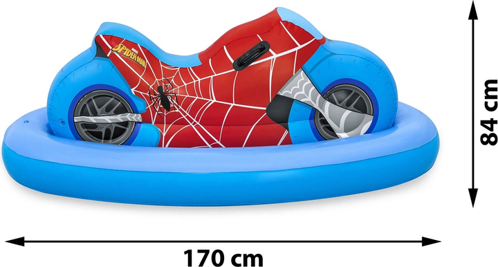 Dmuchany motor Bestway Spider-Mana 98794 170 x 84 cm (6941607331880) - obraz 6