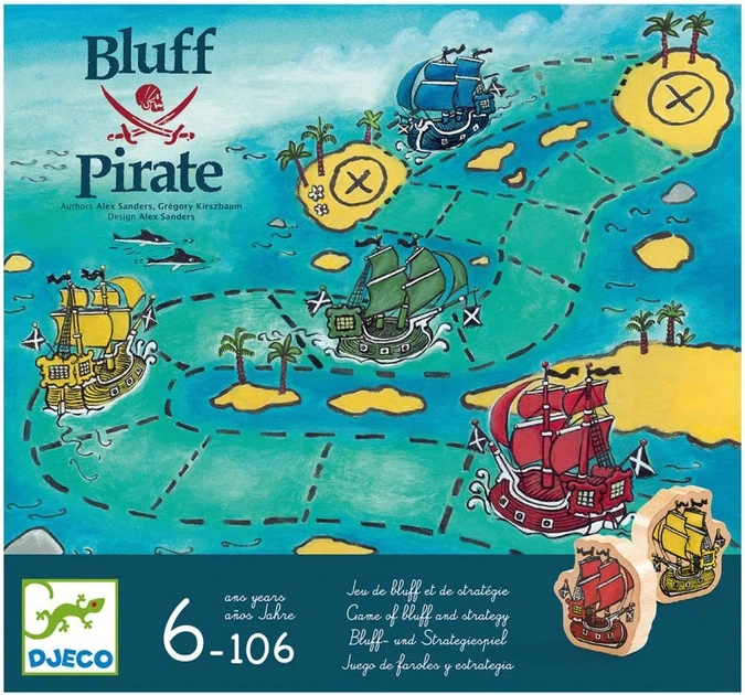 Настольная игра DJECO Блеф пирата 08417 - Фото 3 Настольная игра DJECO Блеф пирата 08417 - изображение 3