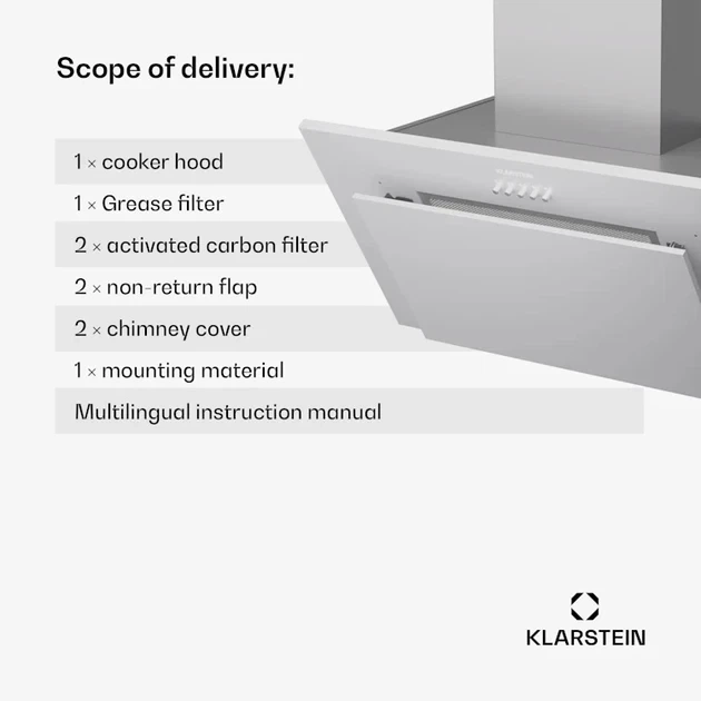 Вытяжка Klarstein Athena 60 Белый Б/У - изображение 6