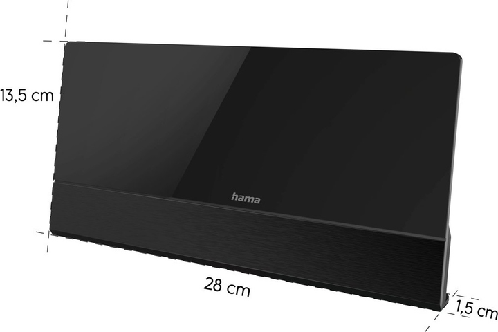 Antena pokojowa Hama DVB-T2 PRE50 FL-3 DAB+ DAB DVB-T2, UKV (4047443508799) - obraz 3