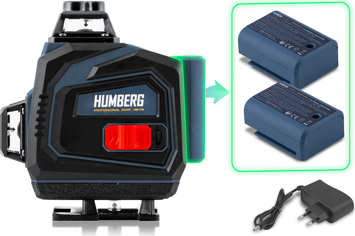Laser krzyżowy Humberg HM-170 ze statywem (5903890629977) - obraz 4