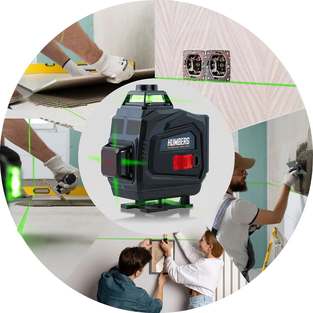 Laser krzyżowy Humberg HM-170 ze statywem (5903890629977) - obraz 5