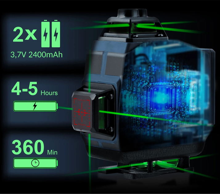 Laser krzyżowy Humberg HM-170 ze statywem (5903890629977) - obraz 8