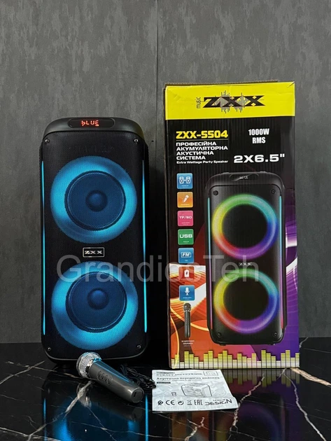 Bluetooth колонка ZXX-5504, 1000 вт, беспроводная колонка с