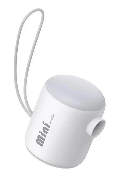 Насос Baseus Mini Inflator Air Pump , Туристичний Акумуляторний насос для надувних виробів + Ліхтарик - зображення 2