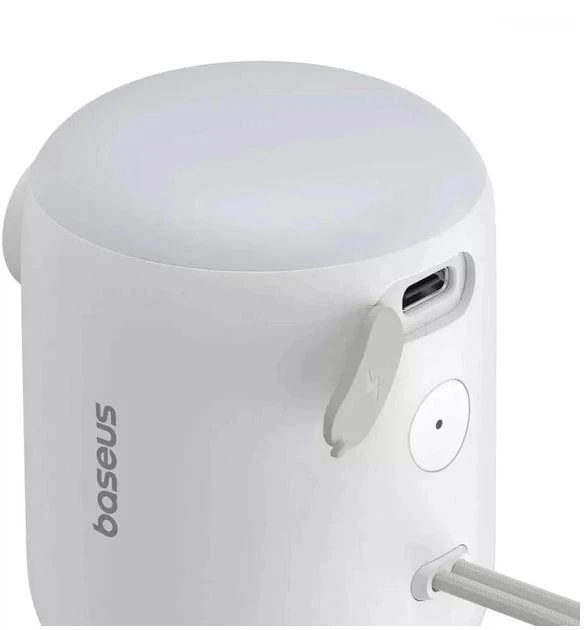 Насос Baseus Mini Inflator Air Pump , Туристичний Акумуляторний насос для надувних виробів + Ліхтарик - зображення 4