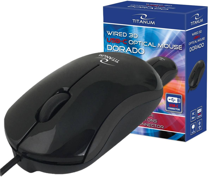 Mysz Esperanza TM125K Titanium USB Black (5901299946701) - obraz 3