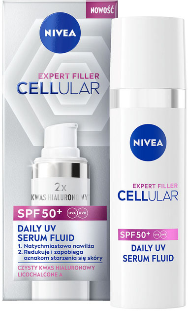 Сонцезахисний флюїд Nivea Cellular Expert Filler SPF50+ 30 мл (4006000155043) - зображення 1
