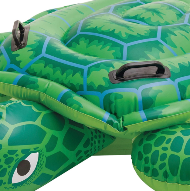Надувной плотик детский Черепаха Intex 150x 127см зеленый (IND-57524) - изображение 3