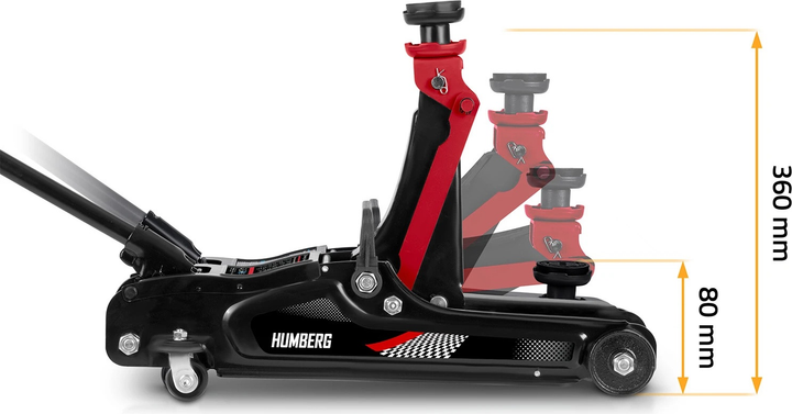 Автомобільний підйомник Humberg HM-380 2.5 т (5903890621315) - зображення 4