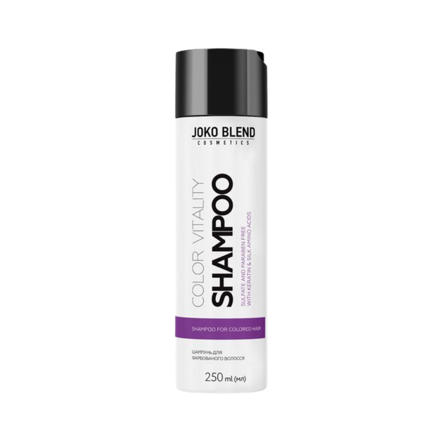 Безсульфатний шампунь для фарбованого волосся Color Vitality 250 мл JOKO BLEND (91057) - Фото 1 Безсульфатний шампунь для фарбованого волосся Color Vitality 250 мл JOKO BLEND (91057) - зображення 1