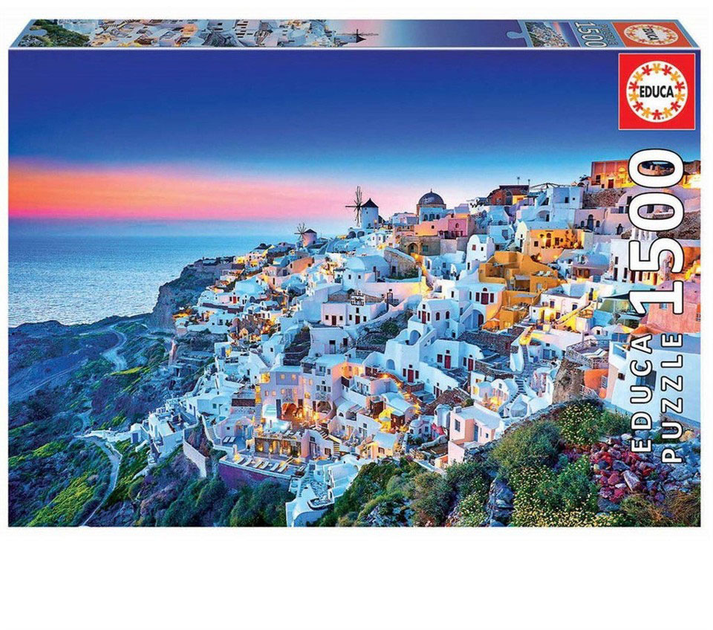 Пазл Educa Santorini 1500 елементів 80-19040 (8412668190405) - зображення 1