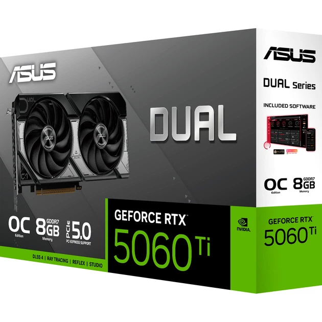 Видеокарта Asus Dual GeForce RTX 5060 Ti 8GB OC Edition (DUAL