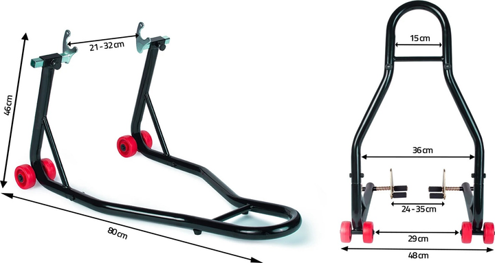 Stojak motocyklowy Humberg MT1 przód + tył (5902854513819) - obraz 8