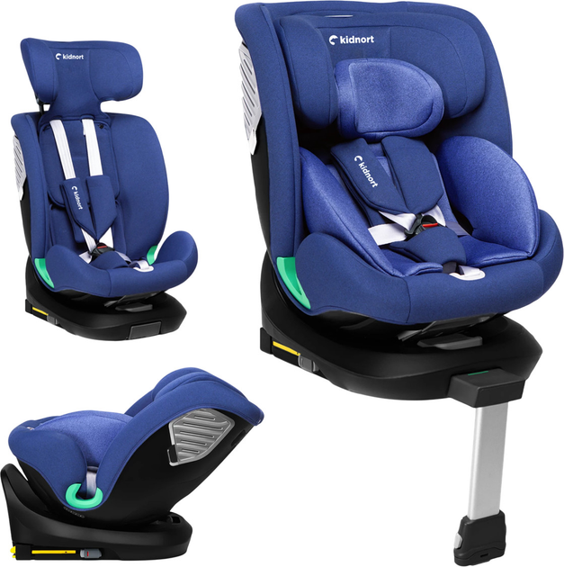 Автокрісло Kidnort Radjur DK-080337 40-150 см блакитне (5902983624837) - зображення 2