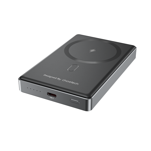 Додаткова зовнішня батарея Choetech PD 20W 10000 mAh Ultra-Thin Magnetic Power Bank Black (B739-BK) - зображення 2
