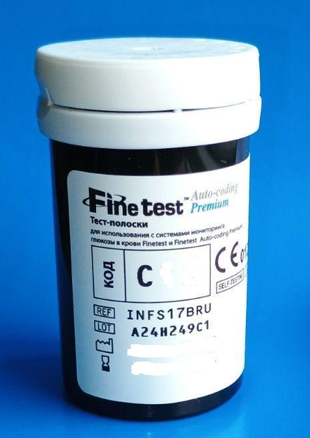 Тест-смужки Finetest Auto-Coding Premium 25 шт. - зображення 1