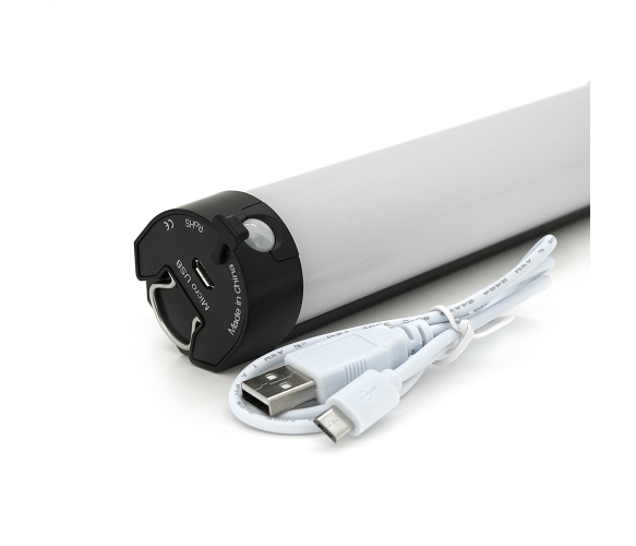 Кемпинговая лампа Voltronic Uyled UY-Q9IR 1W, аккумулятор 2000 mAh, microUSB, черная/белая - изображение 4