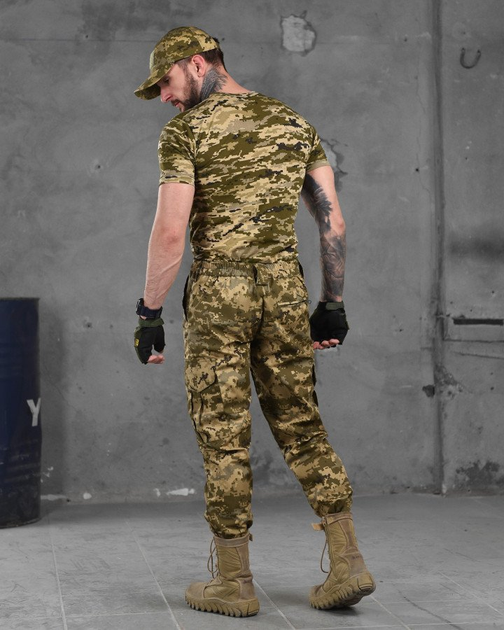 Тактический летний костюм 3 в 1 Штаны, футболка, бейсболка, полномерные Combat Tactical Пиксель S - изображение 3